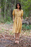 226201 Cotton Button-Down Shirt Dress with Belt (4 color pack)