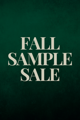 Fall Sample Sale